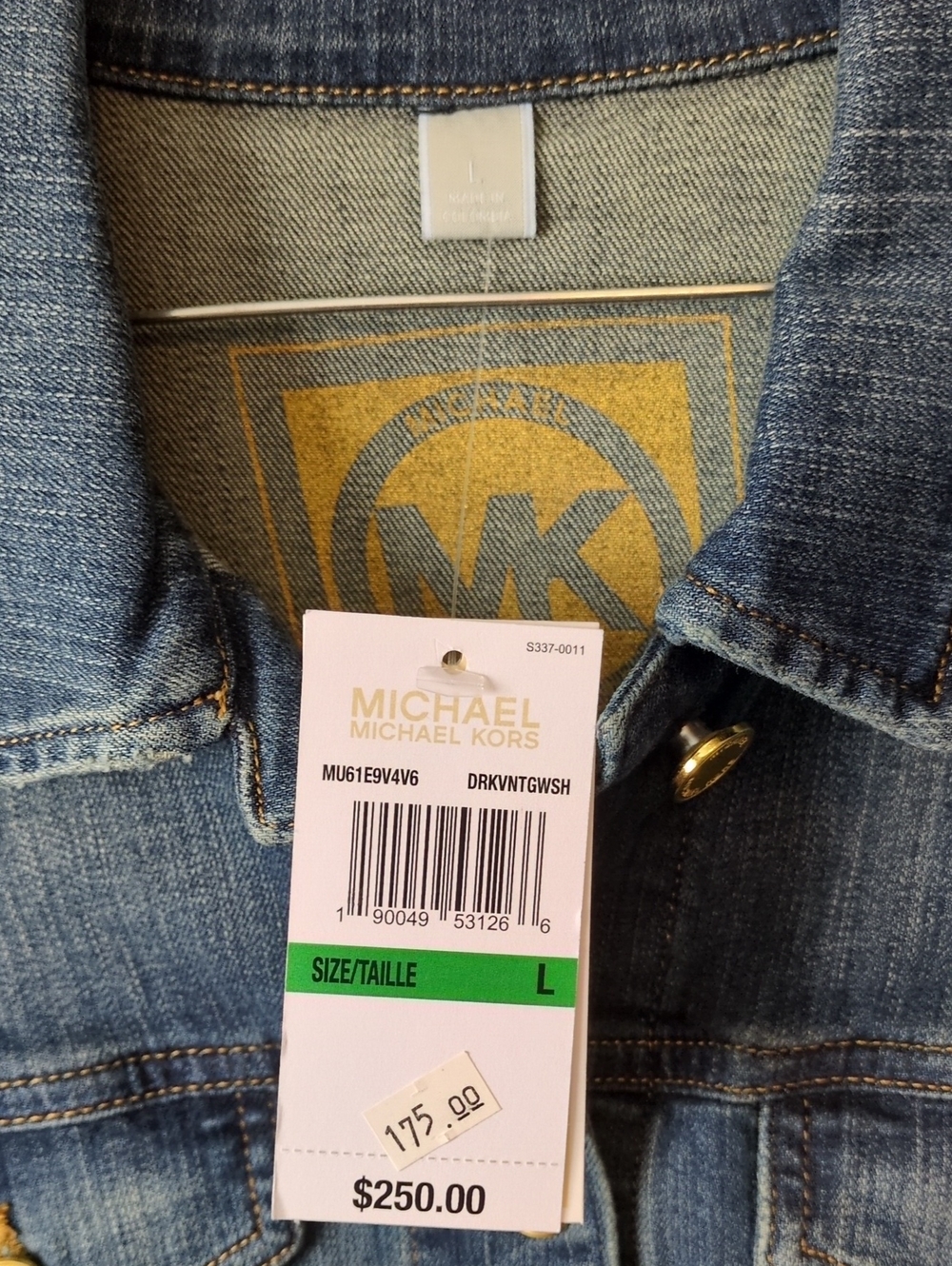 Michael Kors Women's Jean Jacket New With Tags - Picture 4 of 10